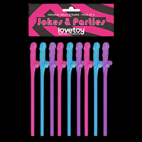 Coloured Willy Straws