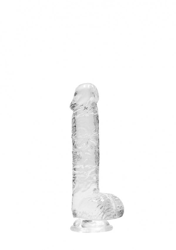 Crystal Clear REALROCK 6'' Realistic Dildo With Balls