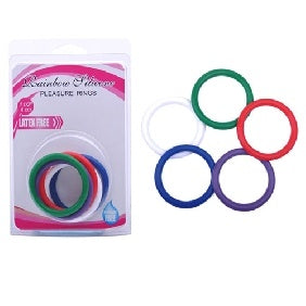 Silicone Cock Ring Kit (5 Rings a Pack)