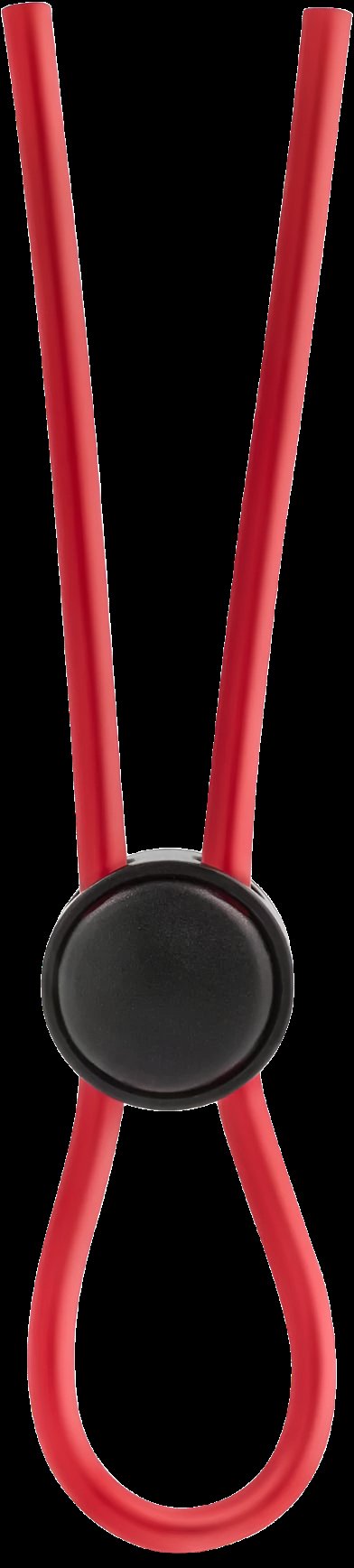 Stay Hard - Silicone Loop Cock Ring- Red
