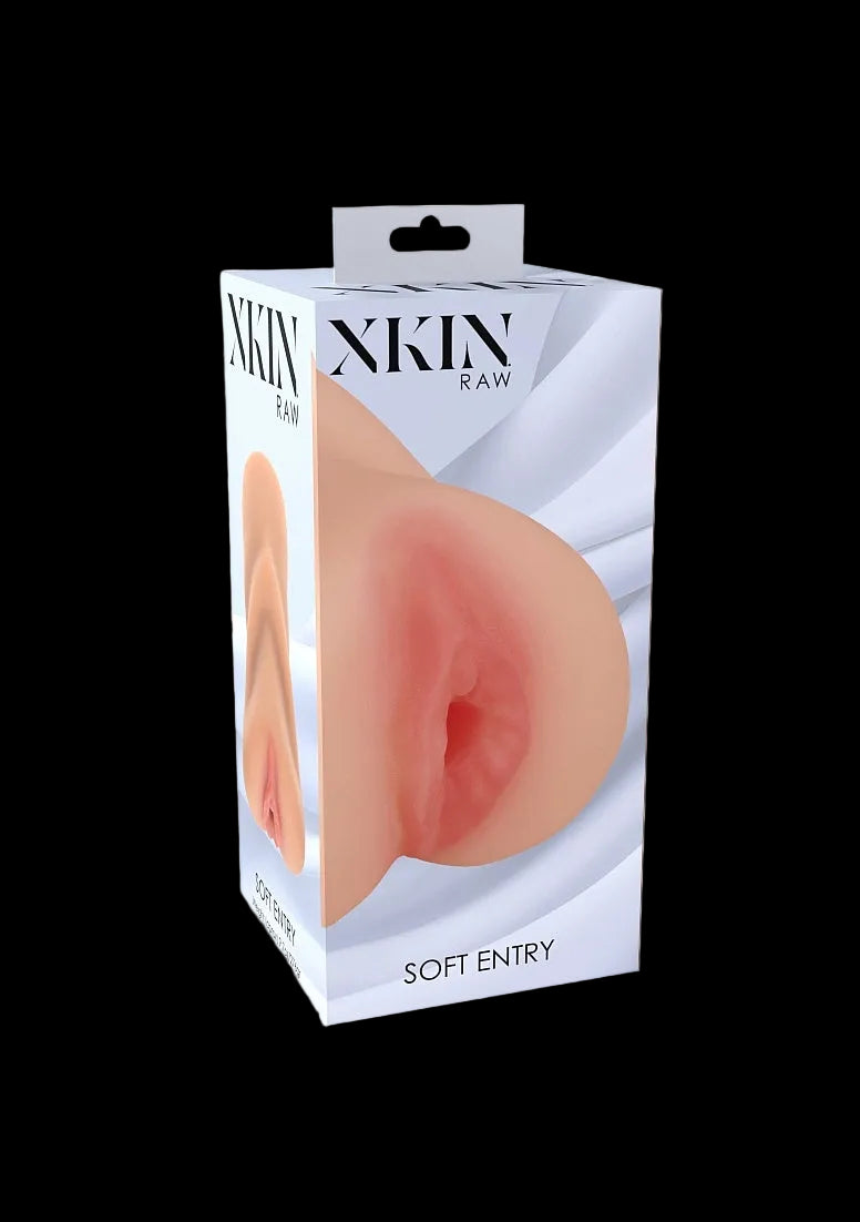 Xkin-Raw-Soft Entry-TPE Medium Masturbator-Flesh