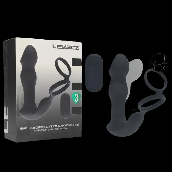 LEVELZ Remote Controlled Prostate Stimulator with Cock Ring