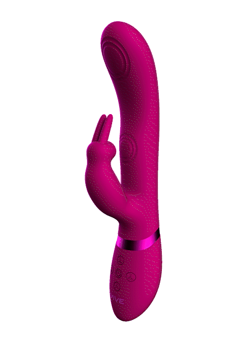 May - Dual Pulse-Wave & Vibrating C-spot & G-Spot Rabbit - Pink