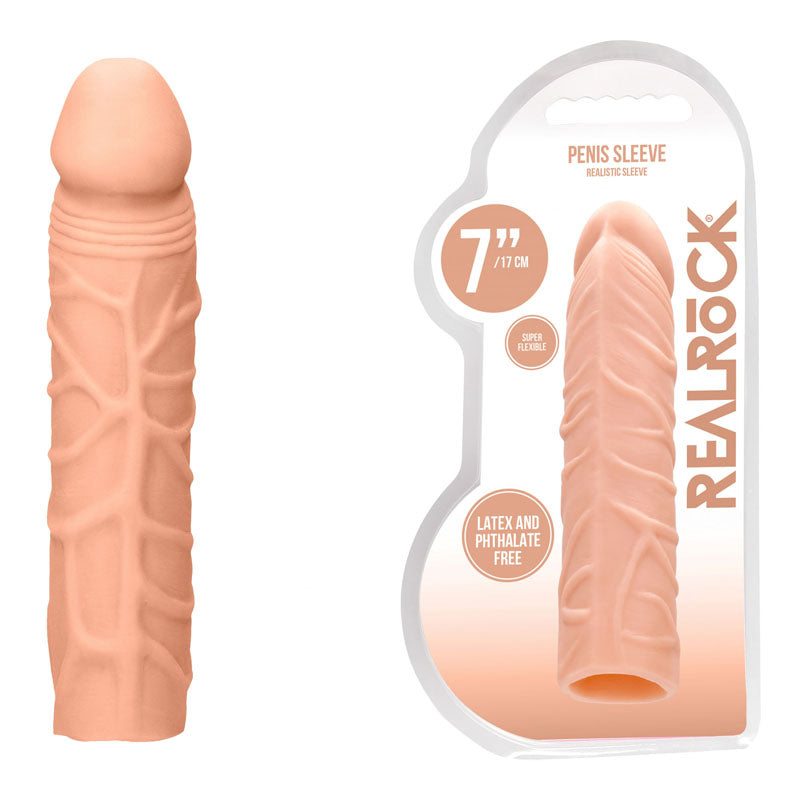 RealRock 7"Realistic Penis Sleeve Flesh