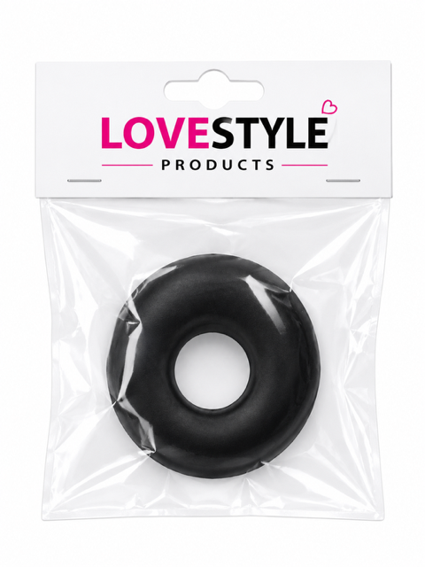 LoveStyle Black Silicone Ring For Penis Pump