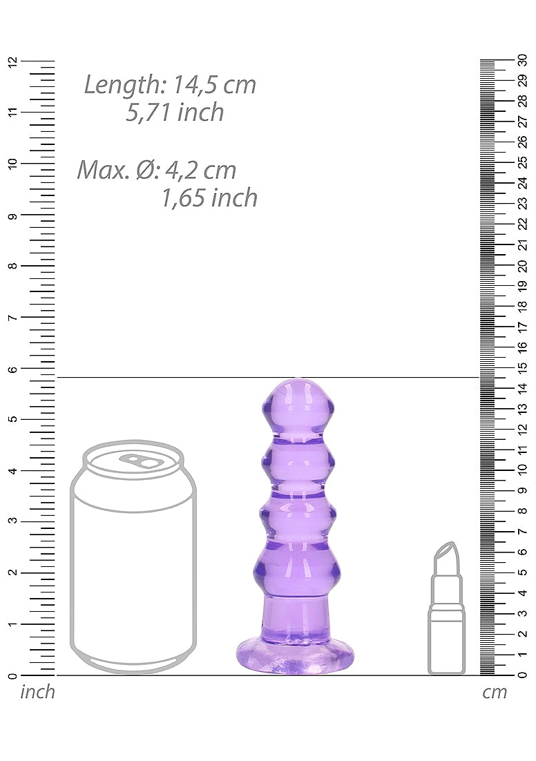 Crystal Clear 5.5in Curvy Dildo Plug