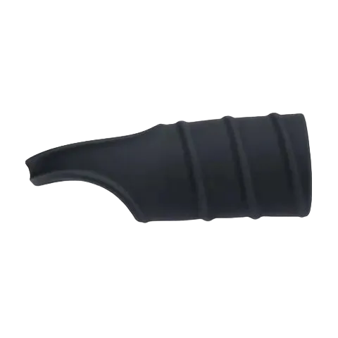 LEVELZ Silicone Cock Ring & Ribbed Sleeve - Black