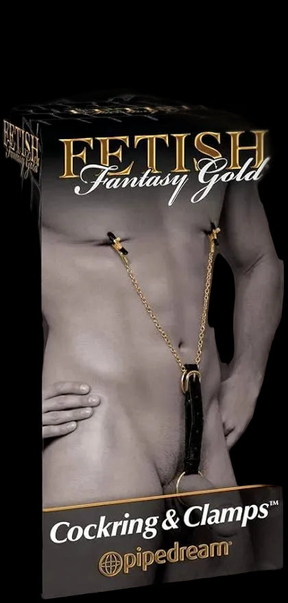 FF Gold Cockring and Clamps