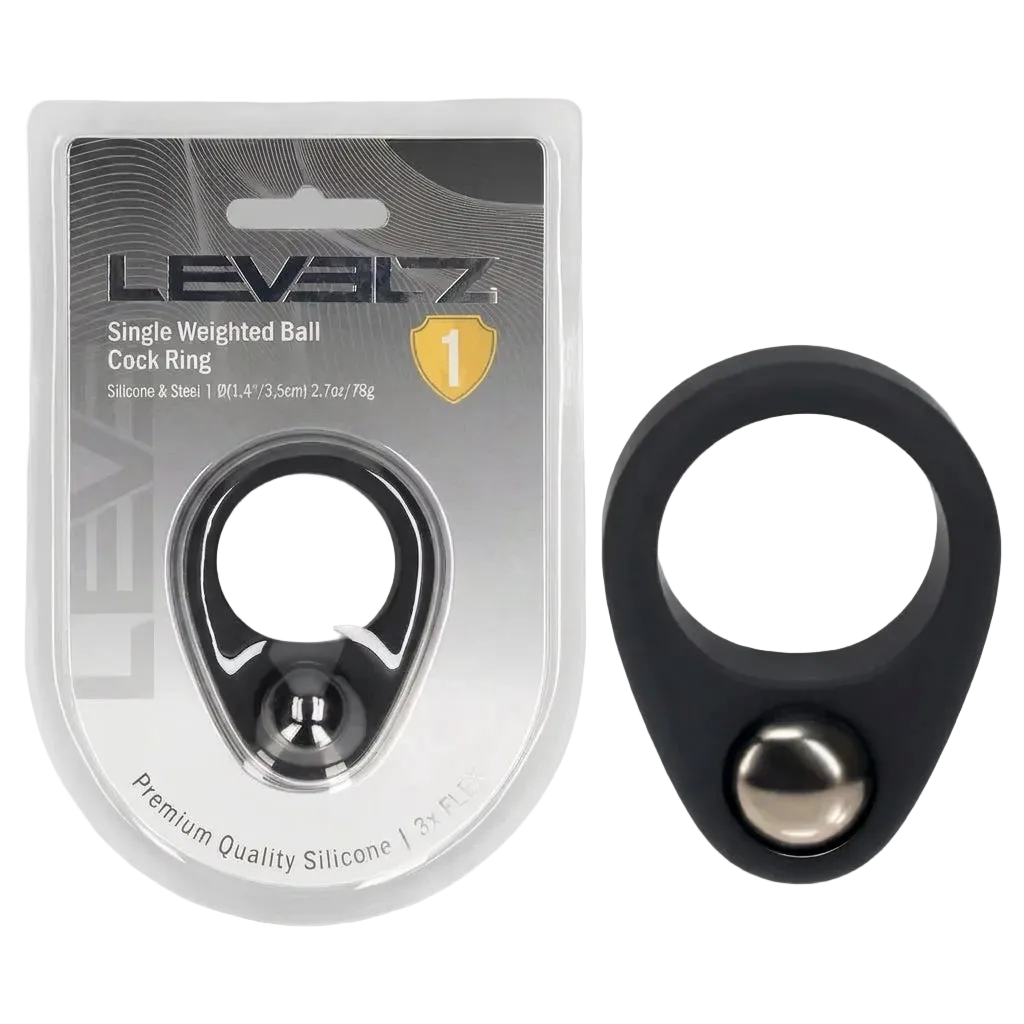 LEVELZ Single Weighted Ball Cock Ring