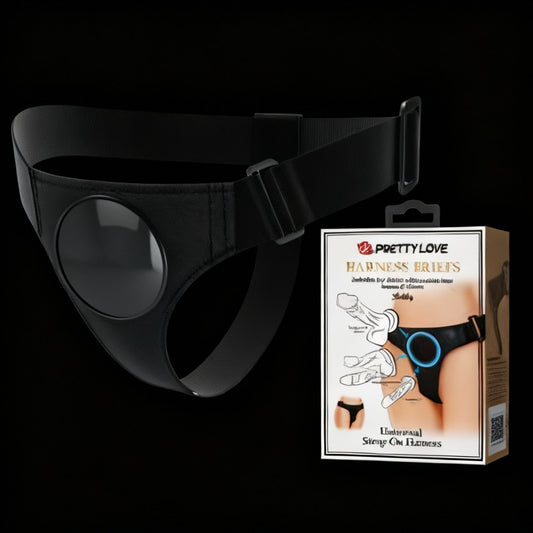 Strap On Harness Brief "Bobby" Black