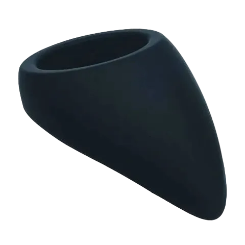 LEVELZ Teardrop Silicone Cock Ring - Black