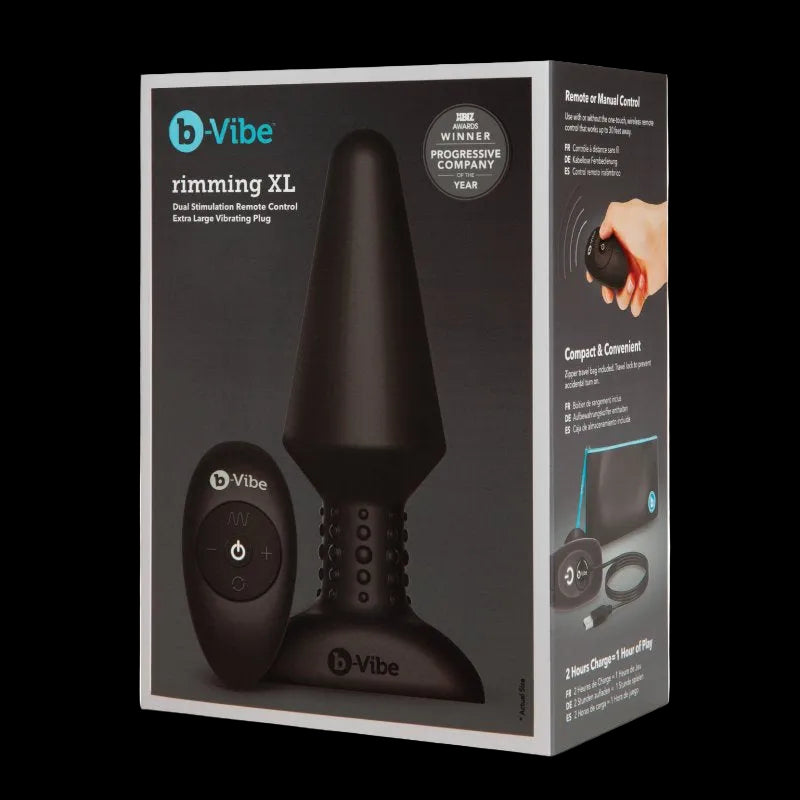 B-vibe Rimming Plug XL Black