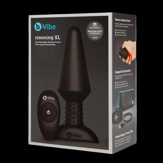 B-vibe Rimming Plug XL Black