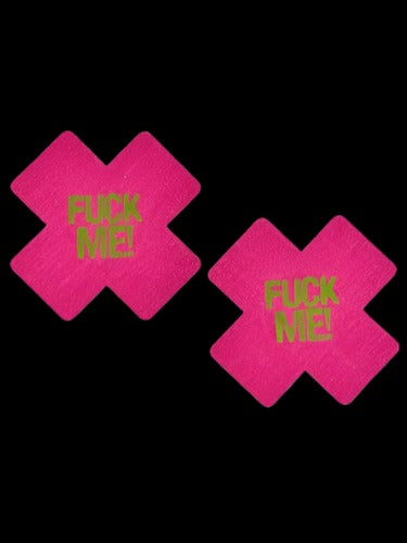 X Shape F*ck Me Glow in the Dark Pasties