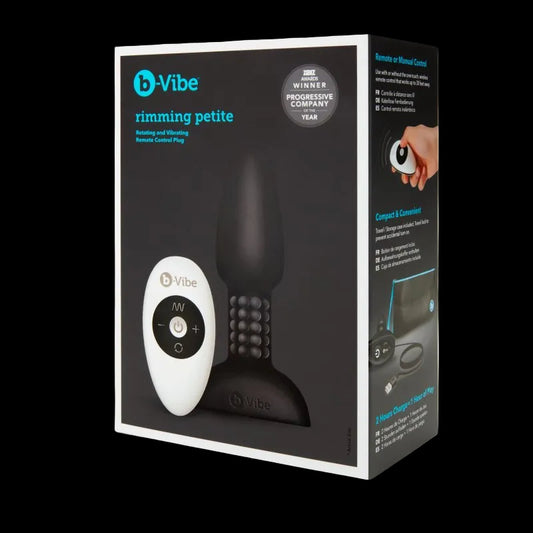 b-Vibe USB Rechargeable Petite Rimming Plug Black