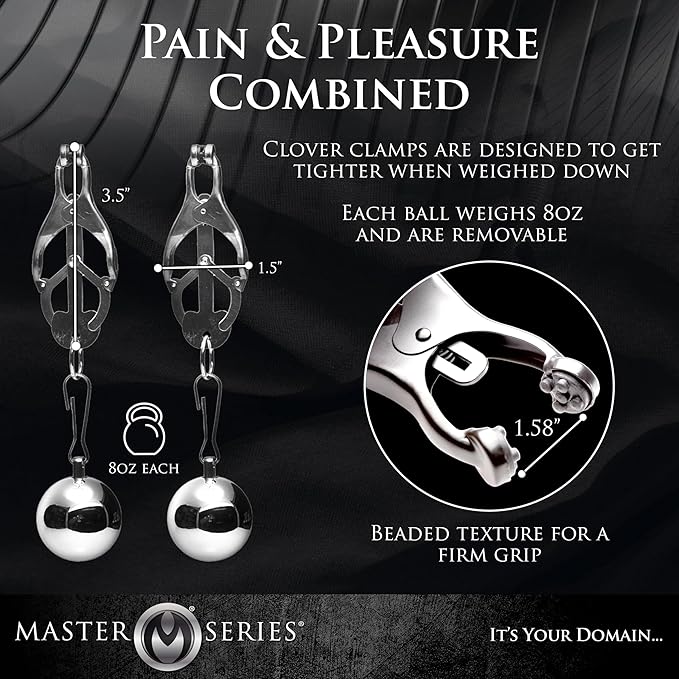 Deviant Monarch Weighted Nipple Clamps