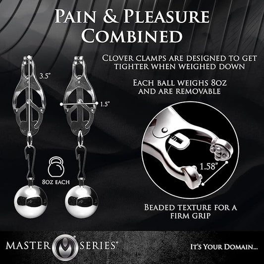 Deviant Monarch Weighted Nipple Clamps