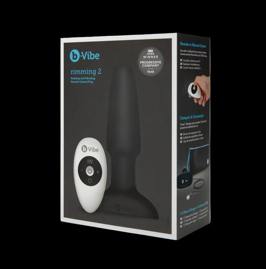 B Vibe USB Rechargeable Rimming Plug Black