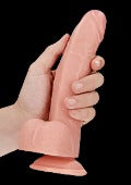 RealRock Curved Dildo+Balls 8"