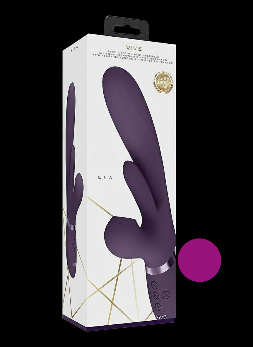 Ena-Thrusting G-Spot Vibrator with Flapping Tongue and Air Wave Stimulator