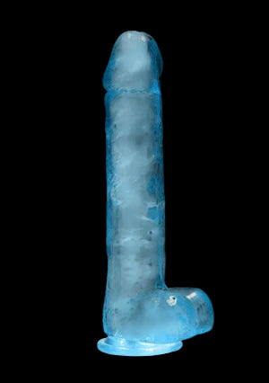 Crystal Clear REALROCK Realistic Dildo With Balls 9IN