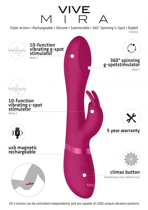 Mira Spinning G-Spot Rabbit Vibe
