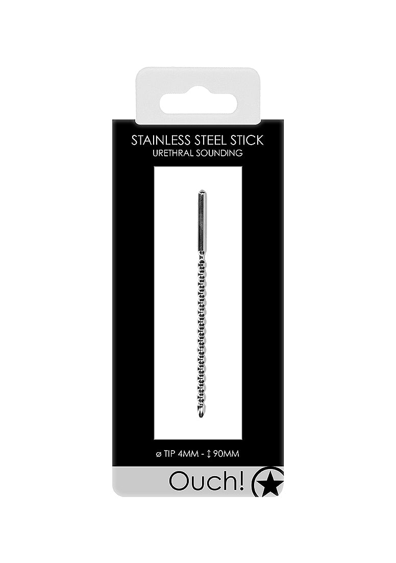 Urethral Sounding - Metal Stick Ribbed