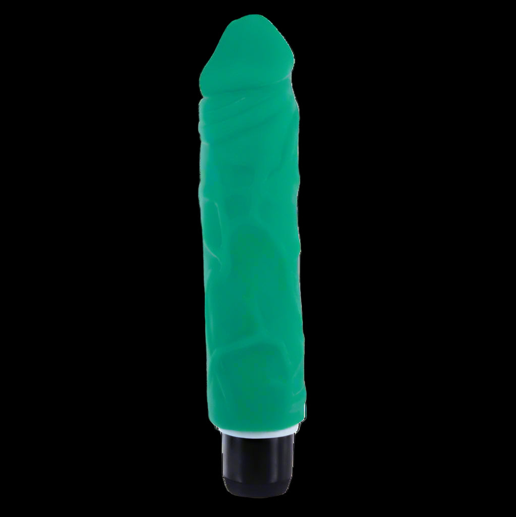 True Feel 6.5 Green Realistic Vibrator