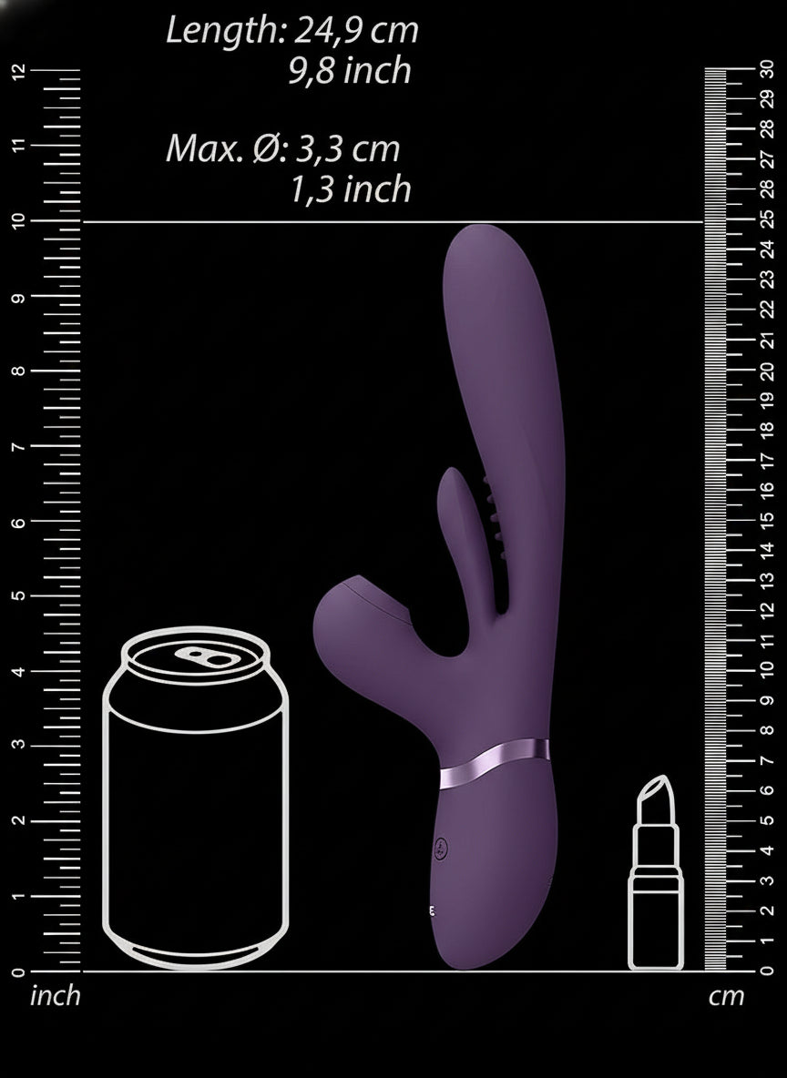 Ena-Thrusting G-Spot Vibrator with Flapping Tongue and Air Wave Stimulator