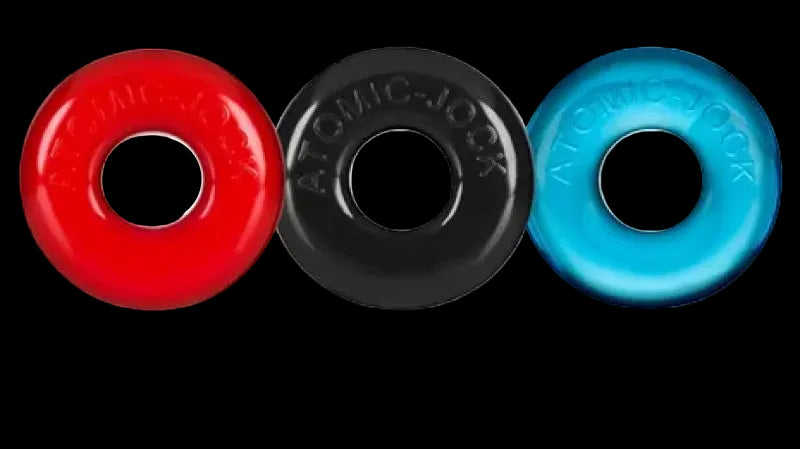 OXBALLS RINGER 3-pack of DO-NUT-1 cockrings MULTI