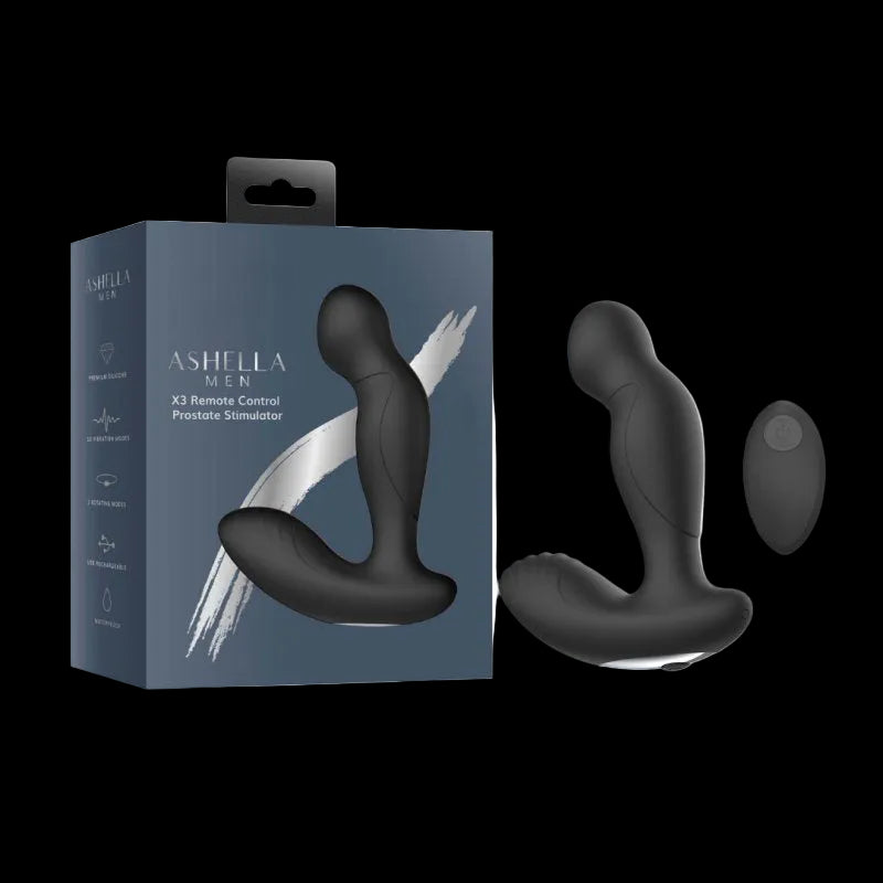 Ashella Men X3 Remote Control Prostate Stimulator