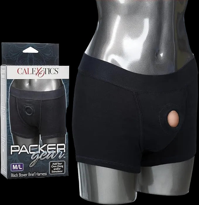 Packer Gear Black Boxer Brief Harness