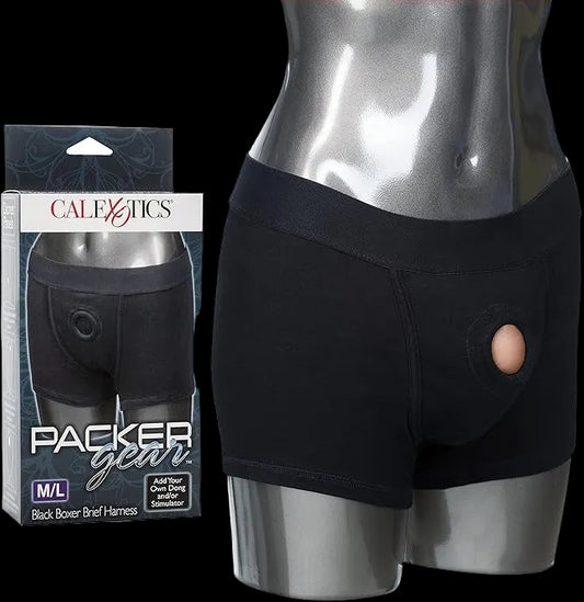 Packer Gear Black Boxer Brief Harness