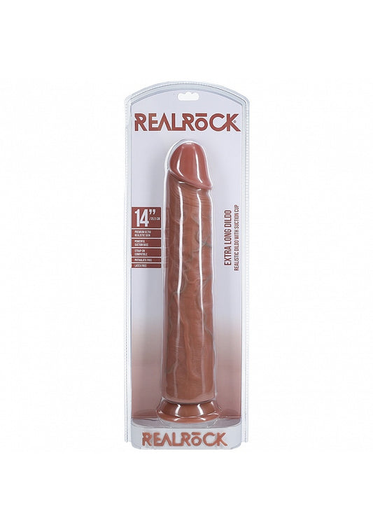 RealRock Ultra Realistic Skin - Extra Large Straight without Balls 14" / 35,5 cm