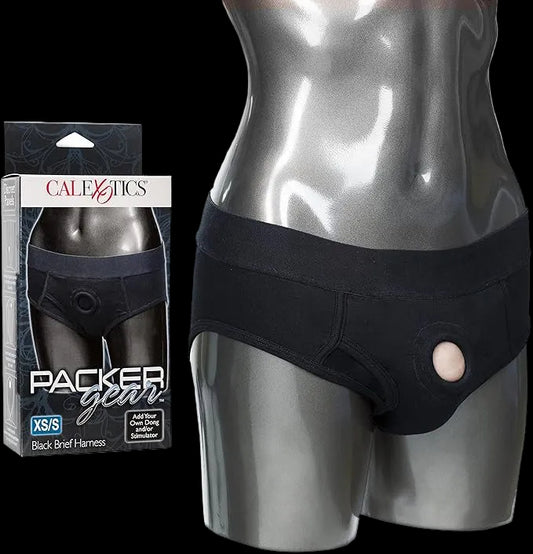 Packer Gear Black Brief Harness XS/S