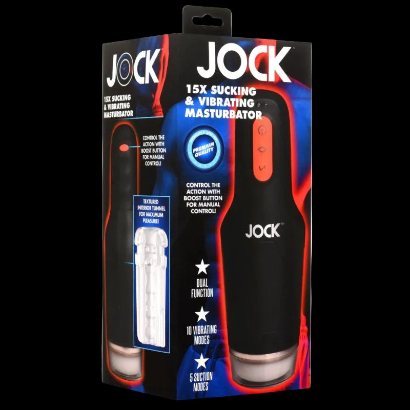 JOCK 15X Sucking & Vibrating Masturbator