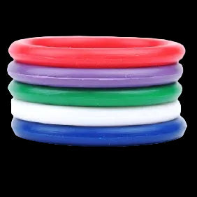 Silicone Cock Ring Kit (5 Rings a Pack)
