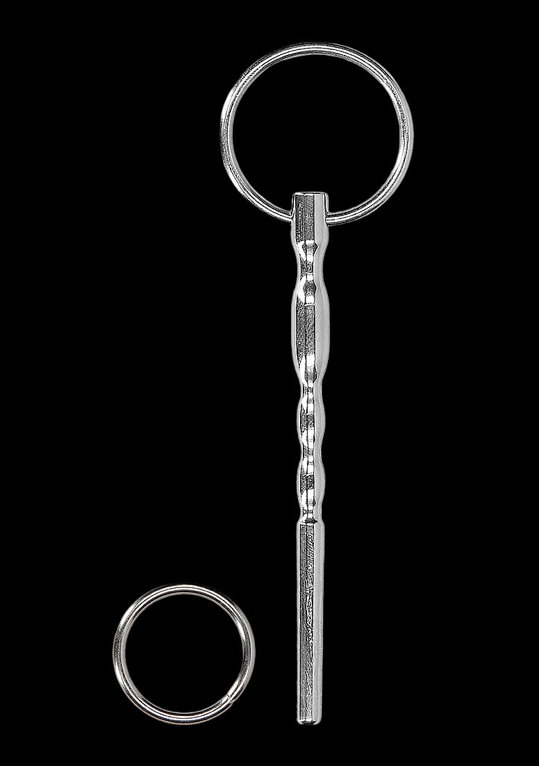 Urethral Sounding - Metal Plug with Ridges