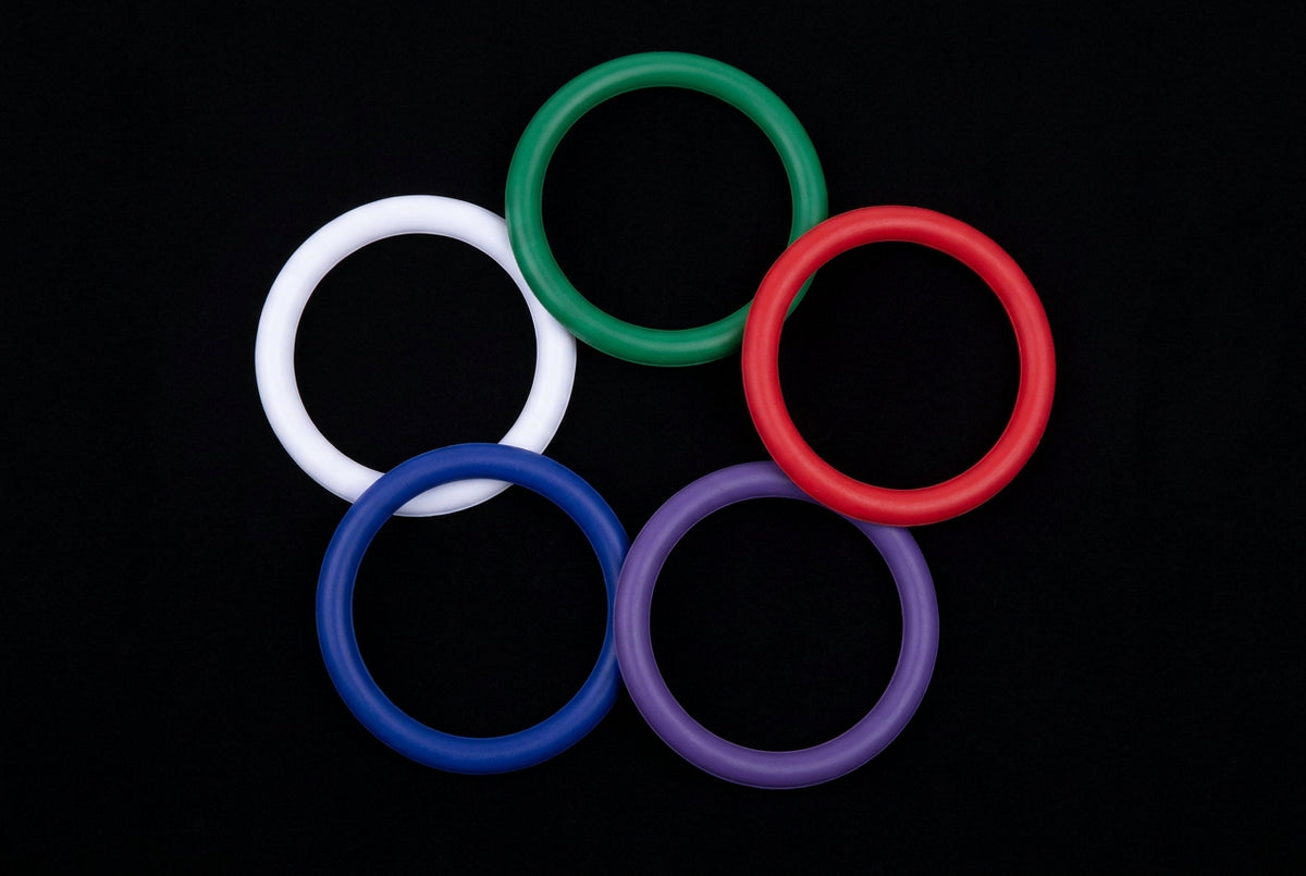 Silicone Cock Ring Kit (5 Rings a Pack)