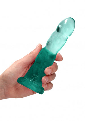 Crystal Clear REALROCK Dildo With Suction - 17 cm