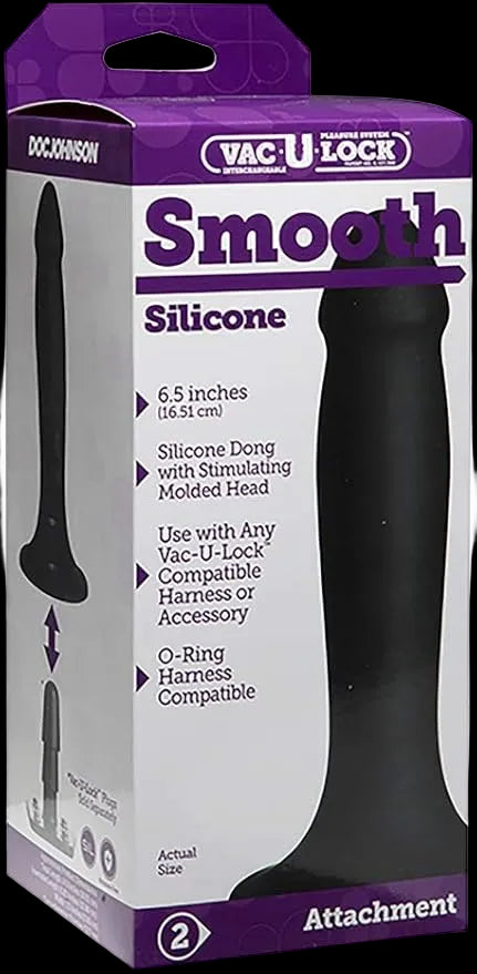 Vac-U-Lock Smooth Attachment Black