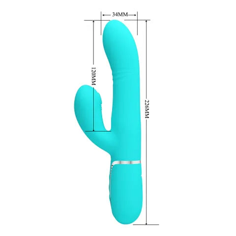 Party Up PAUL Rolling Beads Vibrator - Teal