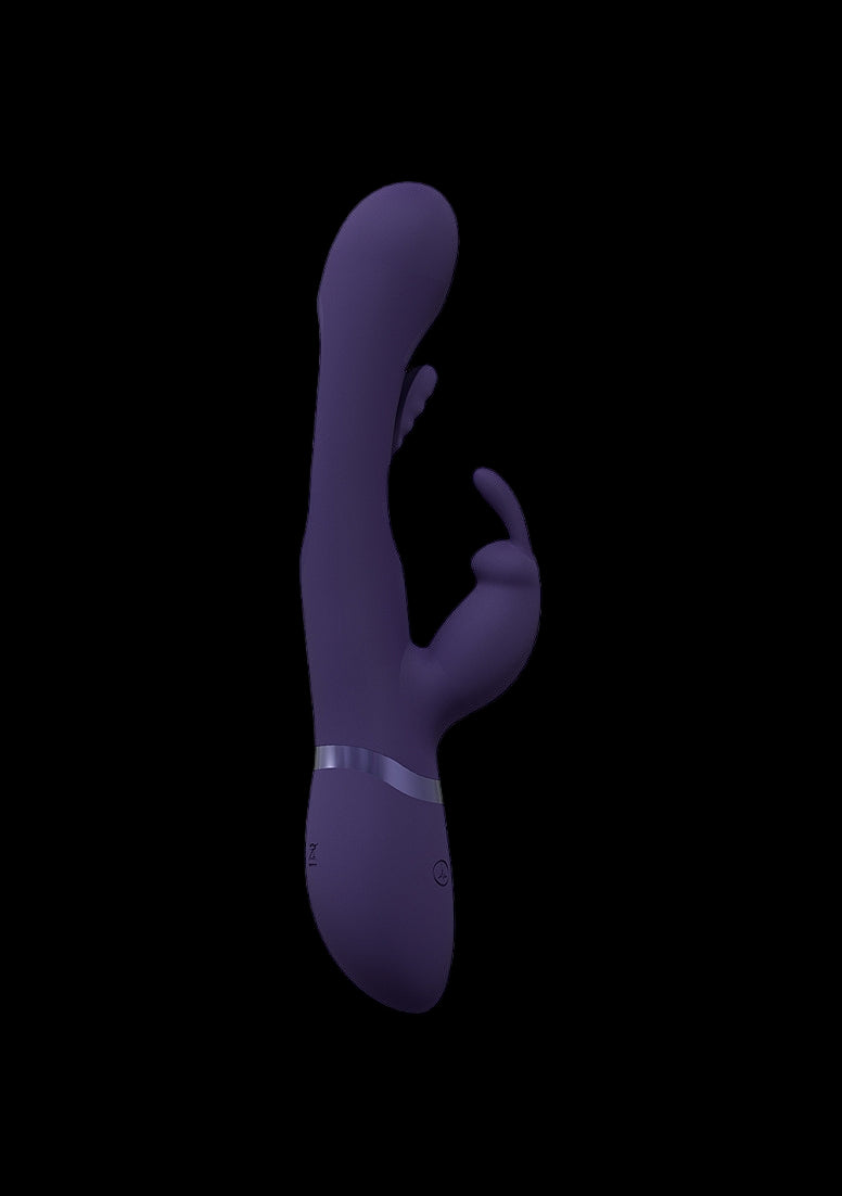 Mika - Rechargeable Triple Motor - Vibrating Rabbit With Innovative G-Spot Flapping Stimulator - Purple