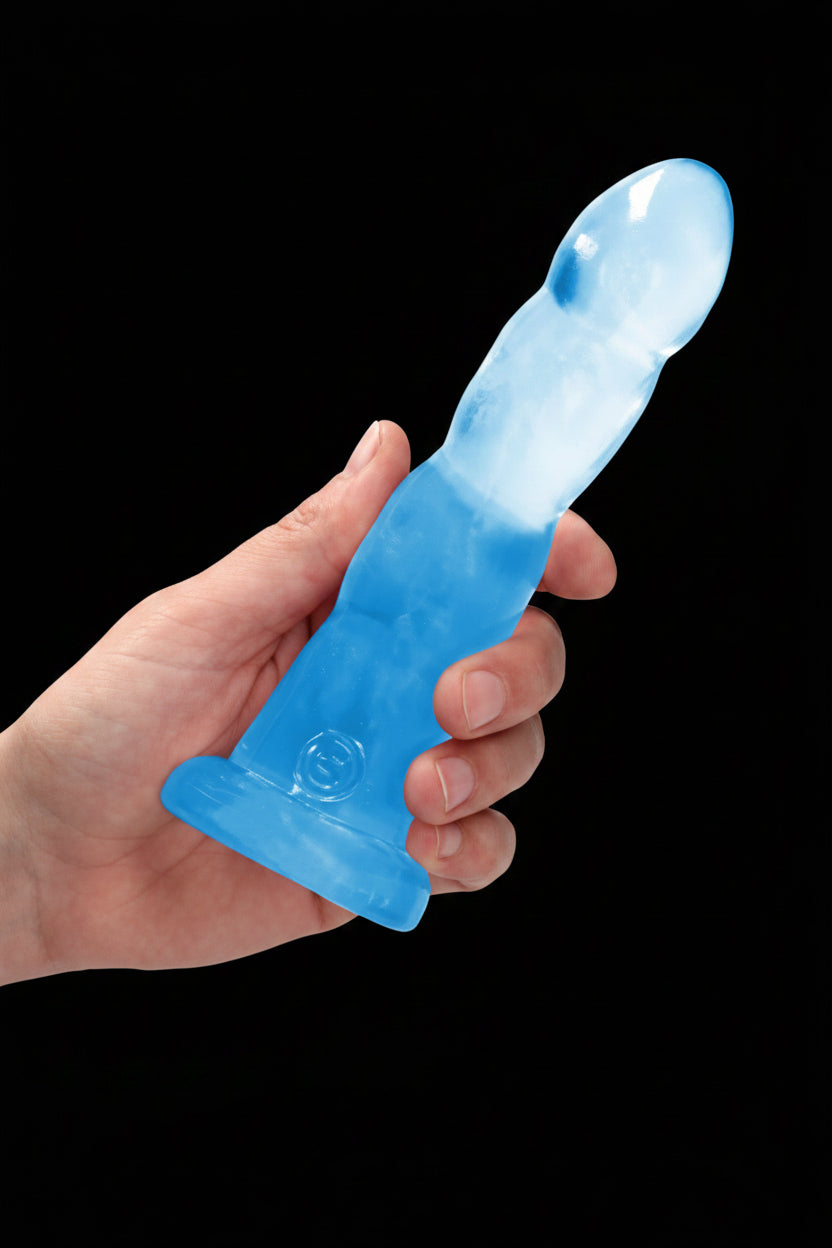 Crystal Clear REALROCK Dildo With Suction - 17 cm