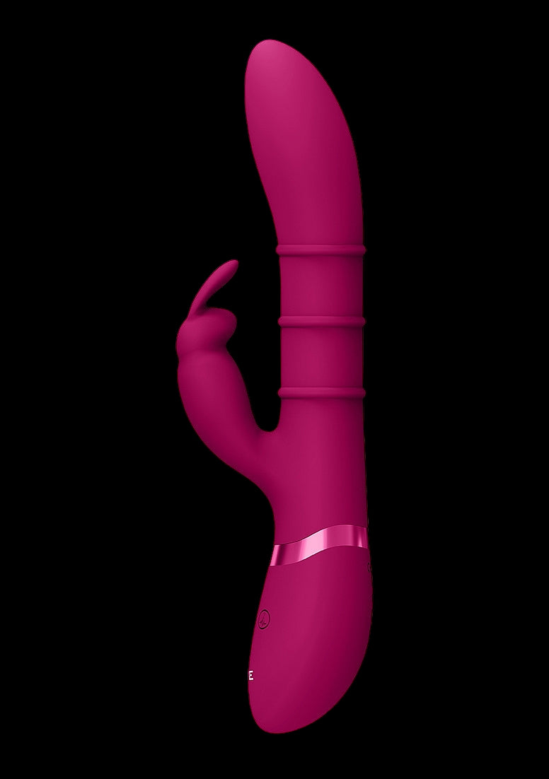 Sora - Up & Down Stimulating Rings, Vibrating G-Spot Rabbit - Pink