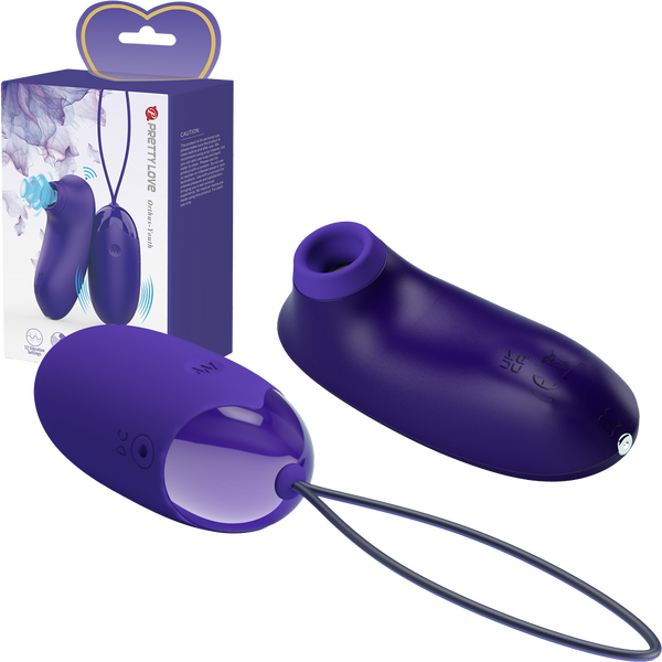 "Orthus" Remote Control Rechargeable Egg + Clitoral Stim