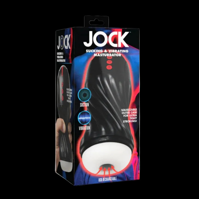 JOCK Sucking & Vibrating Masturbator