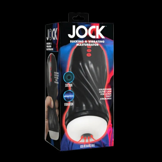 JOCK Sucking & Vibrating Masturbator