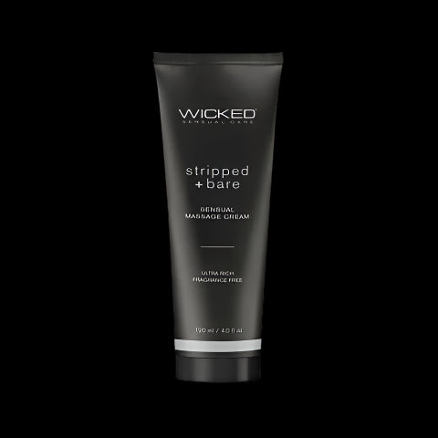 Wicked STRIPPED + BARE Sensual Massage Cream