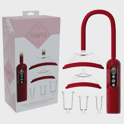 PUMPED Vulva, Breast & Nipple Pump - Red